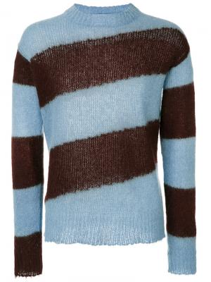 Полосатый свитер Marni. Цвет: синий