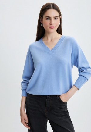 Пуловер Zarina. Цвет: голубой
