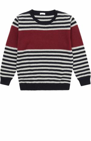 Шерстяной пуловер в контрастную полоску Il Gufo. Цвет: разноцветный