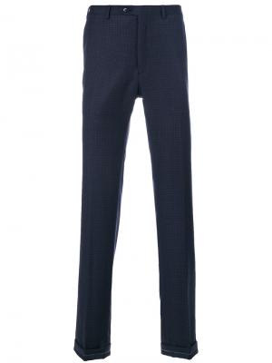 Классические брюки-чинос Brioni. Цвет: синий