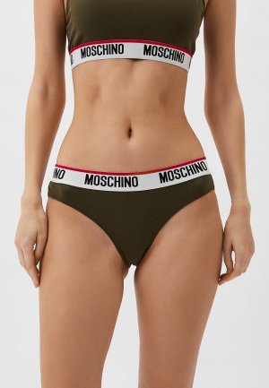 Трусы 2 шт. Moschino Underwear. Цвет: хаки