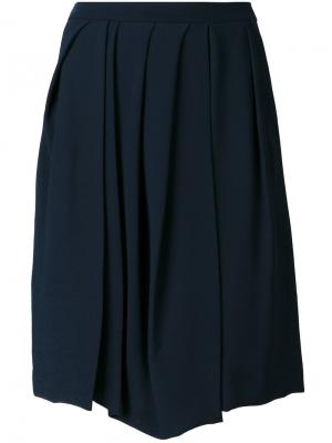 Плиссированная юбка Chalayan. Цвет: синий