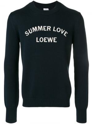 Summer love logo sweater Loewe. Цвет: синий