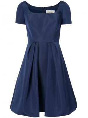 Приталенное платье Carolina Herrera. Цвет: синий