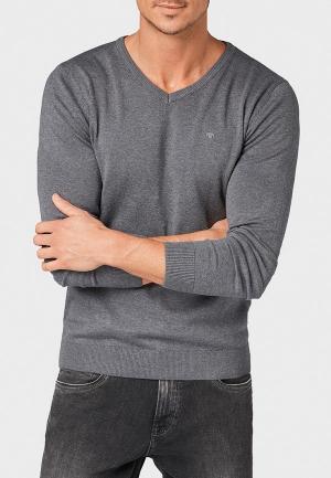 Пуловер Tom Tailor Denim. Цвет: серый