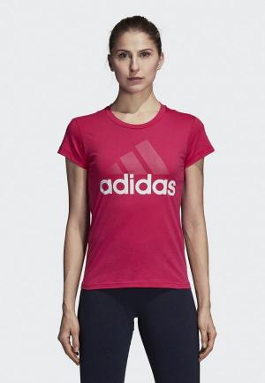 Футболка спортивная adidas. Цвет: розовый