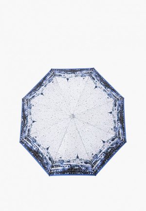 Зонт складной Fabretti. Цвет: синий
