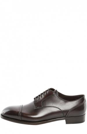 Туфли с набором аксессуаров Brioni. Цвет: темно-коричневый