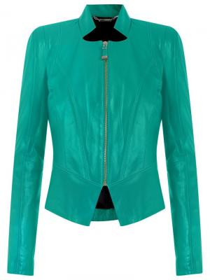 Leather jacket Tufi Duek. Цвет: зелёный