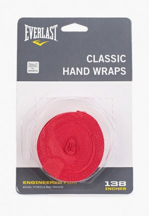 Бинт боксерский Everlast. Цвет: красный