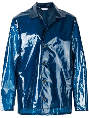 Блестящий пиджак на пуговицах Jil Sander. Цвет: синий