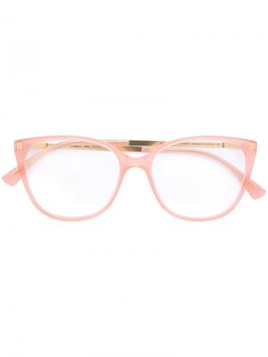 Классические очки в оправе кошачий глаз Mykita. Цвет: розовый и фиолетовый