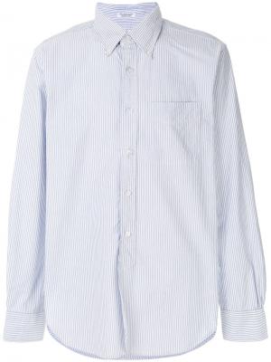 Рубашка в полоску Oxford Engineered Garments. Цвет: синий