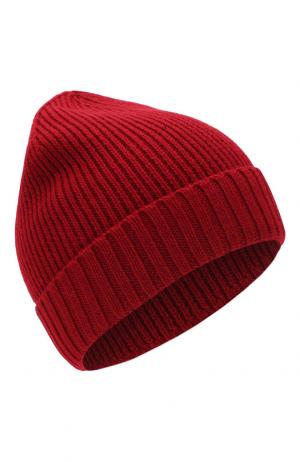 Шерстяная шапка BOSS. Цвет: красный