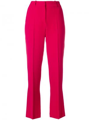 Укороченные классические брюки Givenchy. Цвет: розовый и фиолетовый