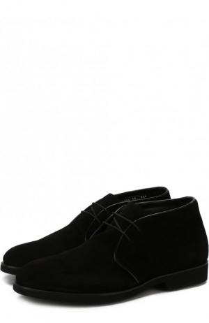 Замшевые ботинки на шнуровке Aldo Brue. Цвет: черный