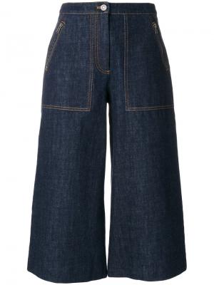 Укороченные джинсовые кюлоты Kenzo. Цвет: синий
