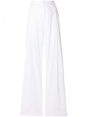 Расклешенные брюки с завышенной талией Givenchy. Цвет: белый