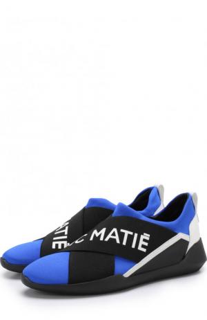 Комбинированные кроссовки без шнуровки Vic Matie. Цвет: синий