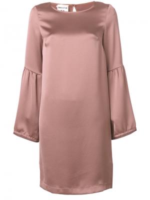 Платье с расклешенными рукавами Semicouture. Цвет: розовый и фиолетовый