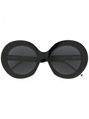 Солнцезащитные очки в стиле оверсайз Thom Browne Eyewear. Цвет: чёрный