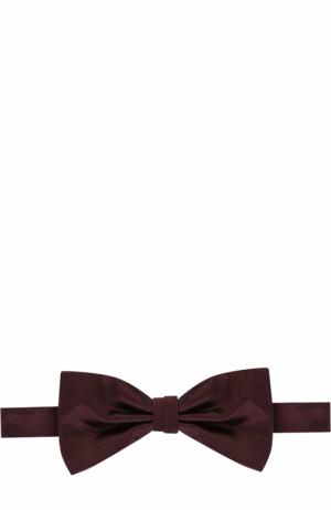 Шелковый галстук-бабочка Canali. Цвет: бордовый