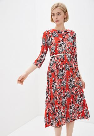 Платье Baon. Цвет: красный
