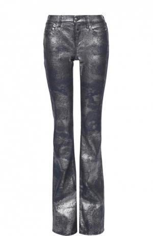 Расклешенные джинсы с металлизированной отделкой Ralph Lauren. Цвет: синий