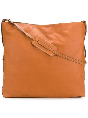Объемная сумка на плечо Carven. Цвет: коричневый