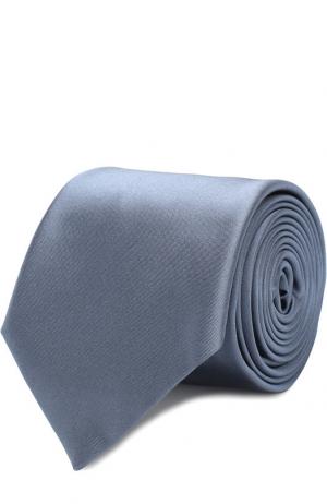 Однотонный шелковый галстук Pal Zileri. Цвет: голубой