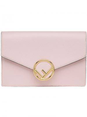 Мини-сумка на цепочке Fendi. Цвет: розовый и фиолетовый