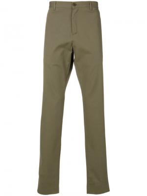 Классические брюки чинос A.P.C.. Цвет: зелёный