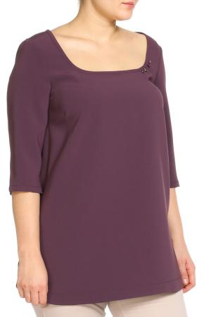 Рубашка-блузка Elena Miro. Цвет: лиловый