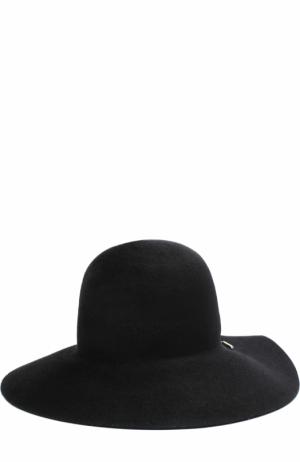 Фетровая шляпа с булавкой Inverni. Цвет: черный