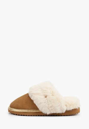 Тапочки River Island. Цвет: коричневый