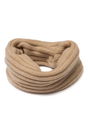 Кашемировый шарф-снуд TSUM Collection. Цвет: бежевый