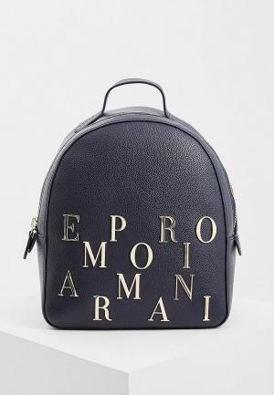 Рюкзак Emporio Armani. Цвет: синий