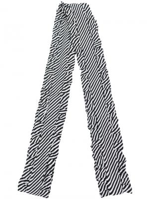 Платок в полоску со сборками Magda Butrym. Цвет: белый