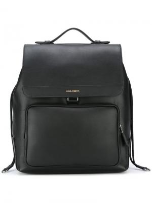 Рюкзак с карманом Dolce & Gabbana. Цвет: чёрный