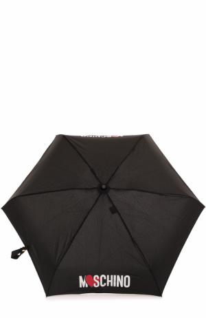 Складной зонт Moschino. Цвет: черный