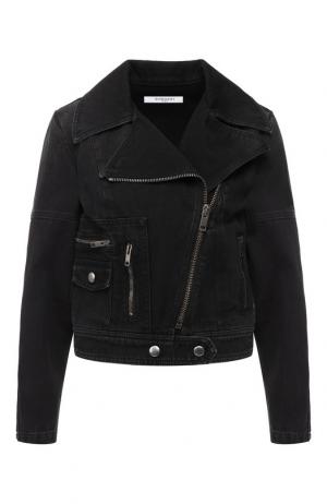 Джинсовая куртка с косой молнией Givenchy. Цвет: черный