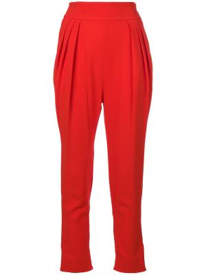 Зауженные брюки Givenchy. Цвет: красный