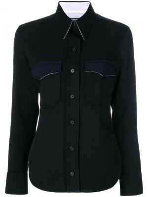 Приталенная рубашка Calvin Klein 205W39nyc. Цвет: чёрный