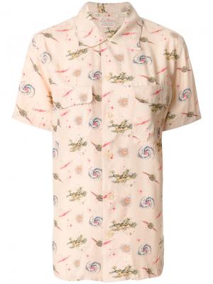 Приталенная блузка с комбинированным принтом Levis Levi's. Цвет: телесный