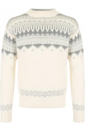 Кашемировый свитер с воротником-стойкой Ralph Lauren. Цвет: кремовый
