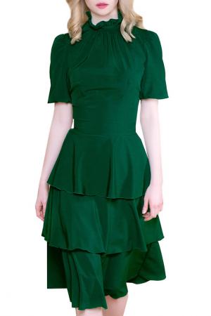 Платье MARICHUELL. Цвет: насыщенно-зеленый