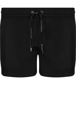Плавки-шорты с поясом на кулиске Dolce & Gabbana. Цвет: черный