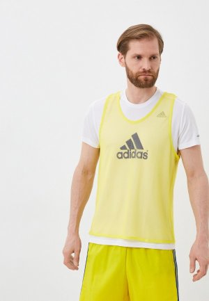 Манишка футбольная adidas. Цвет: желтый