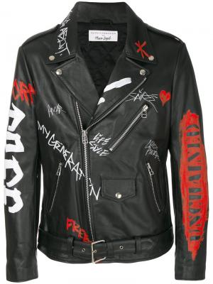 Куртка в стиле панк Faith Connexion. Цвет: чёрный