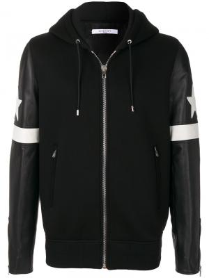 Куртка-бомбер с капюшоном и контрастными деталями Givenchy. Цвет: чёрный